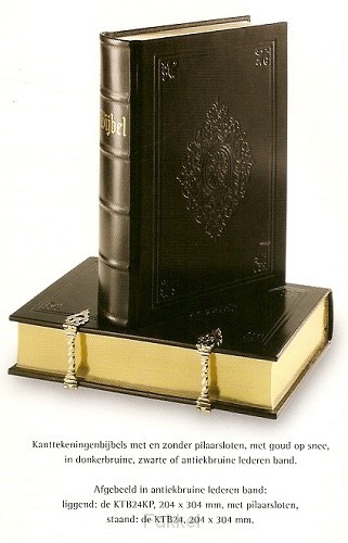 Bijbel Kanttekeningen KTB22B bruin leer