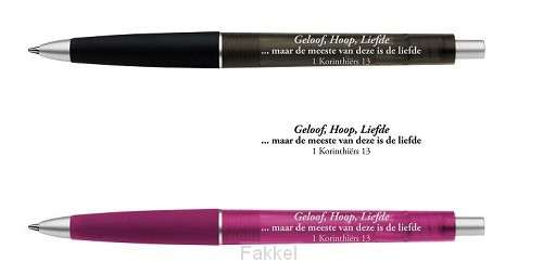 Pen Geloof Hoop Liefde Zwart