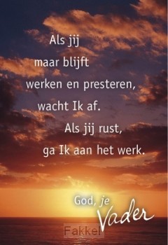 Ben je moe? opgebrand door