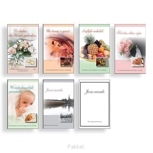 Wenskaartenboekjes set 7