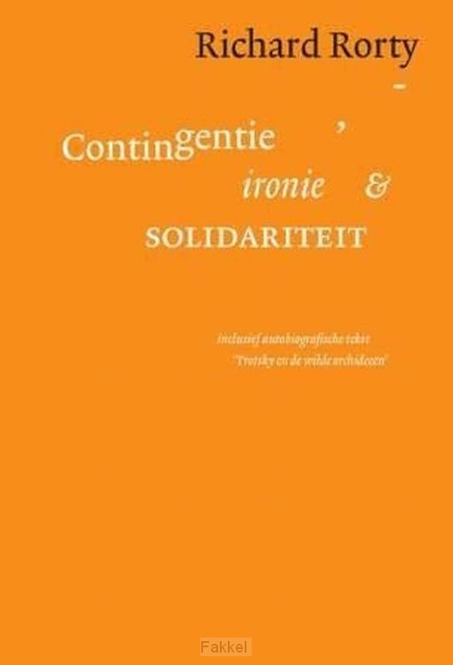 Contingentie ironie en solidariteit