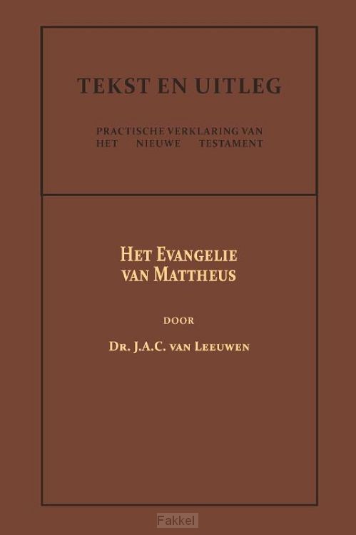 Het Evangelie van Mattheus
