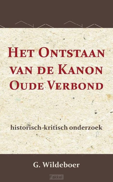 Ontstaan van de kanon des ouden verbonds