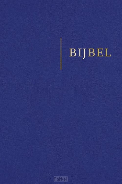 Huisbijbel NBV blauw Edge lined