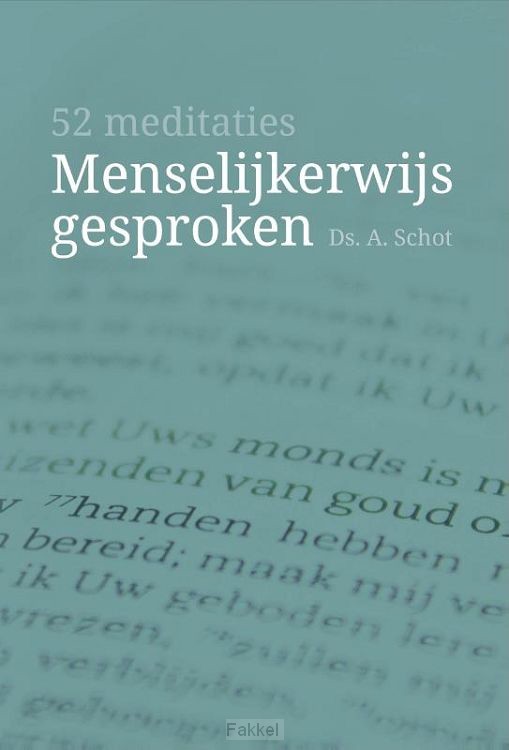 Menselijkerwijs gesproken