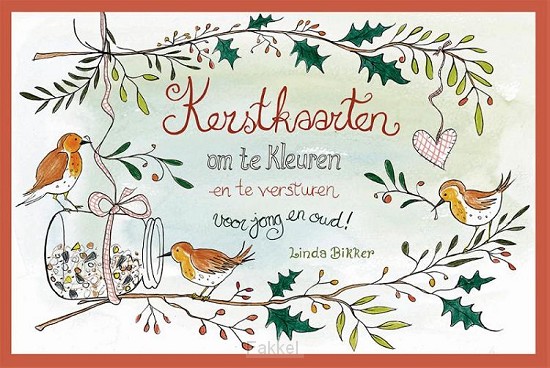 Kerstkaarten om te kleuren en te verstur