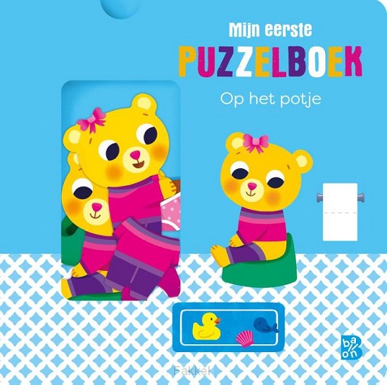 Puzzelboek op het potje