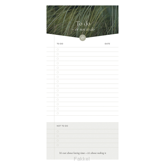 To-do & not-to-do-list
