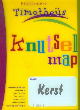 Timotheus knutselmap kerst