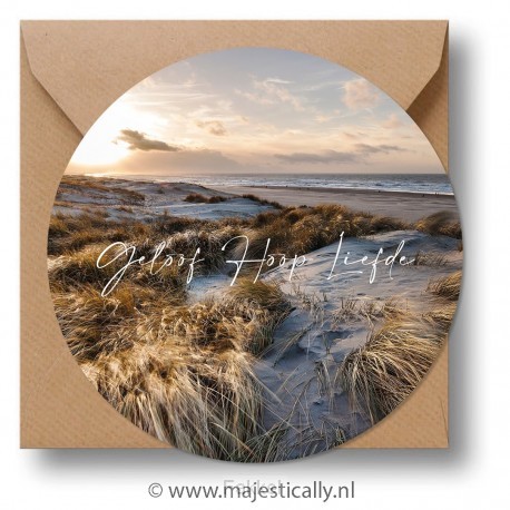 Cirkelcadeau duinen geloof hoop en liefd