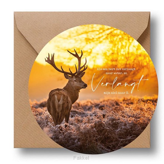 Cirkelcadeau als een hert