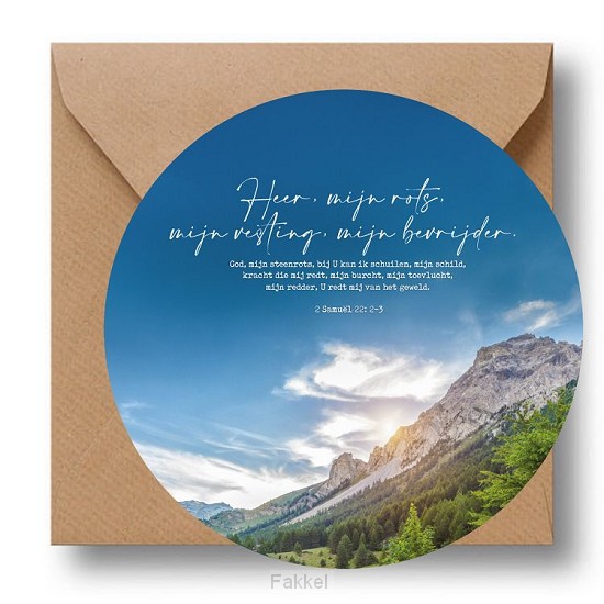 Cirkelcadeau Heer mijn rots - bergen