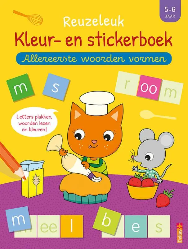 Reuzeleuk kleur- en stickerboek - Allere