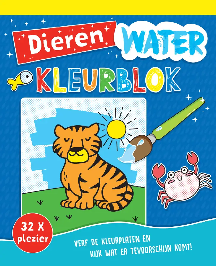 Waterkleurblok dieren