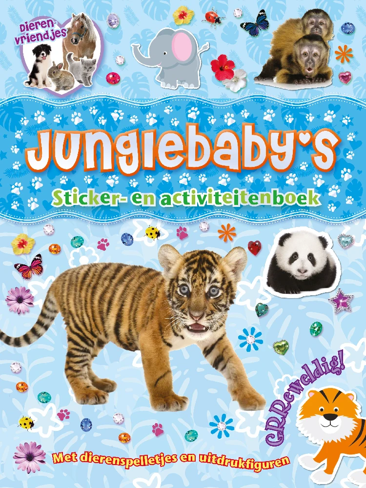 Junglebaby's Sticker en activiteitenboek
