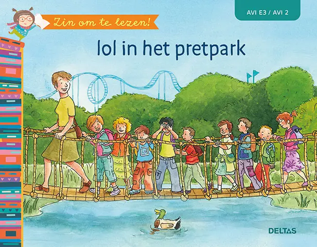 Zin om te lezen! lol in het pretpark