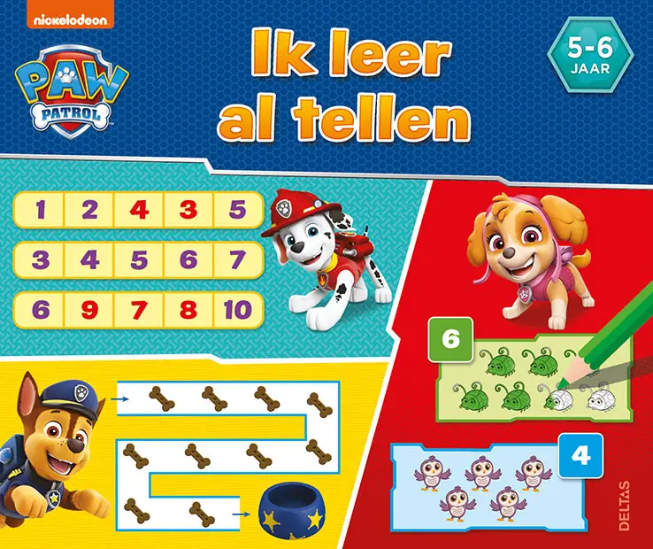 Paw patrol ik leer al tellen (5-6 j.)