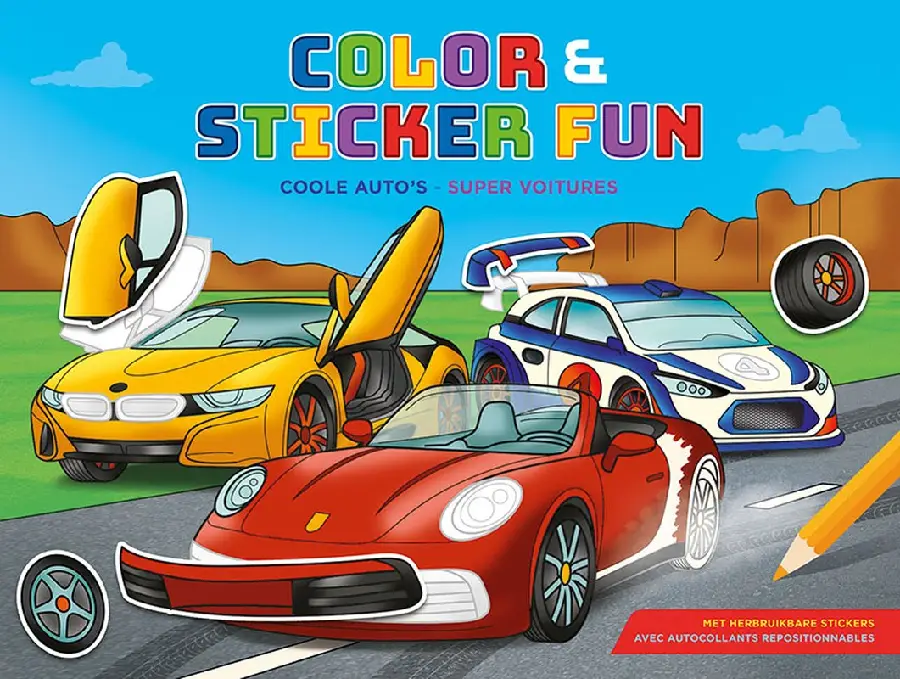 Color & sticker fun - coole auto's / col