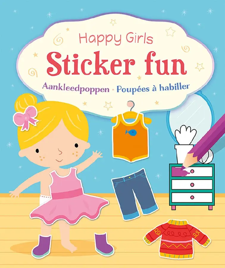 Happy girls sticker fun - Aankleedpoppen