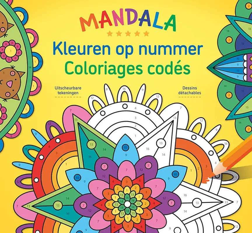 Kleuren op nummer - mandala / coloriages