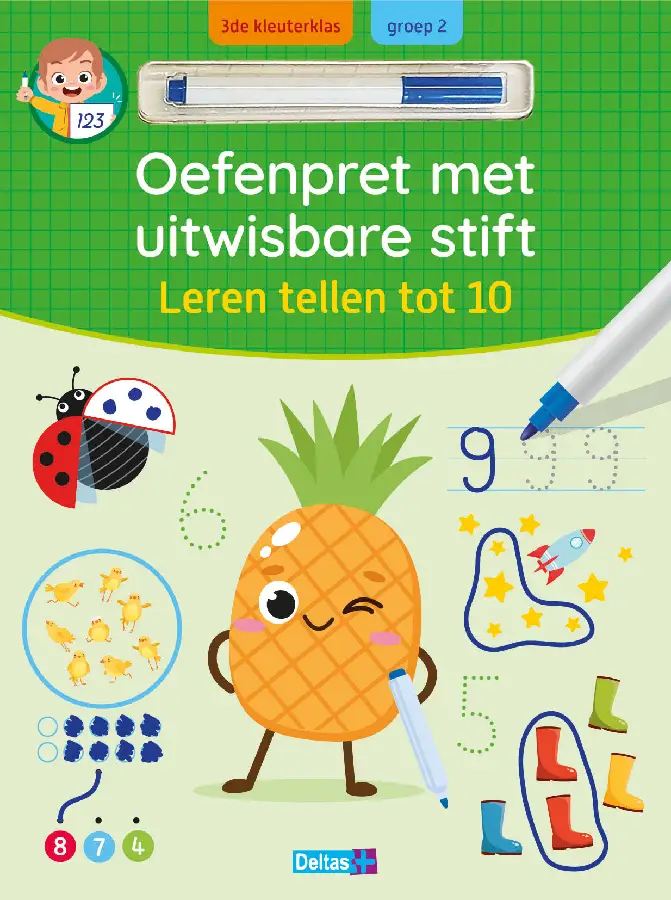 Oefenpret met uitwisbare stift - leren t