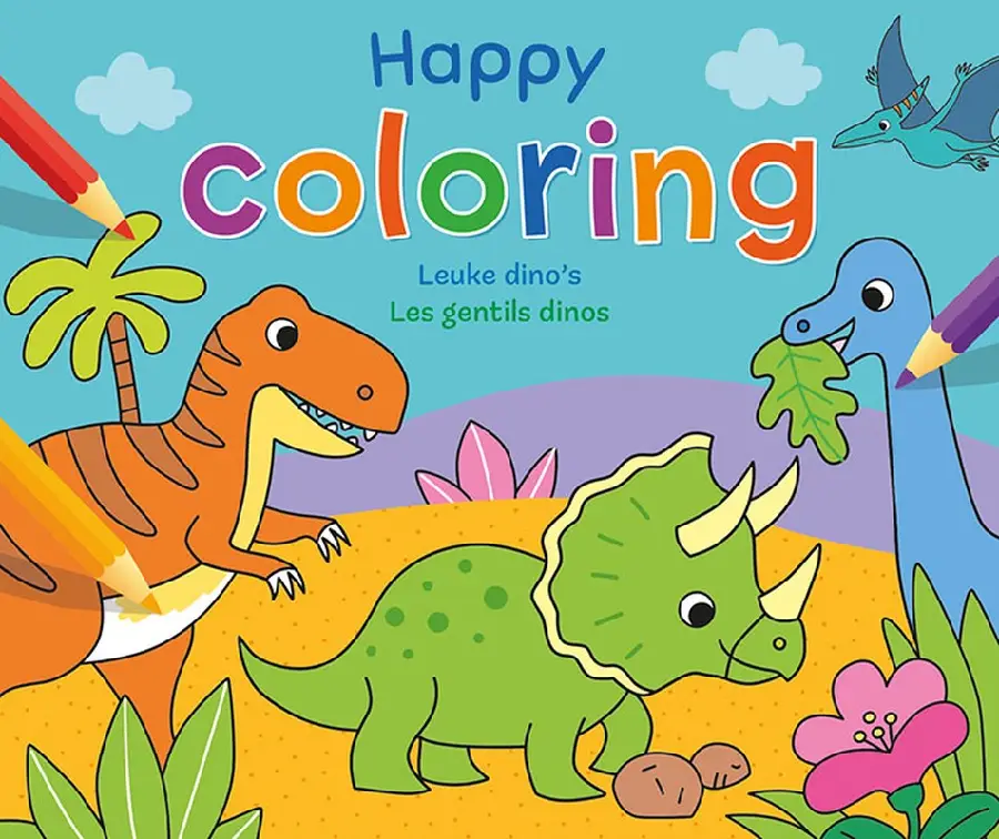 Happy coloring - leuke dino's / happy co