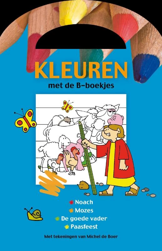 Kleurboek B-boekje blauw