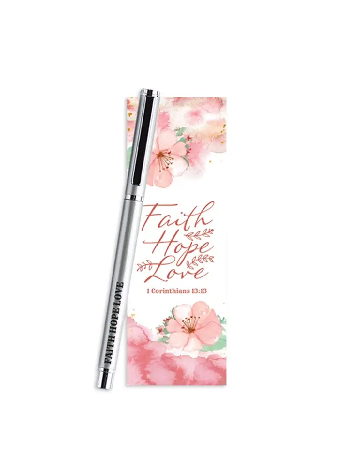 Gel Pen Bookmark Set  Faith Hope Love 1