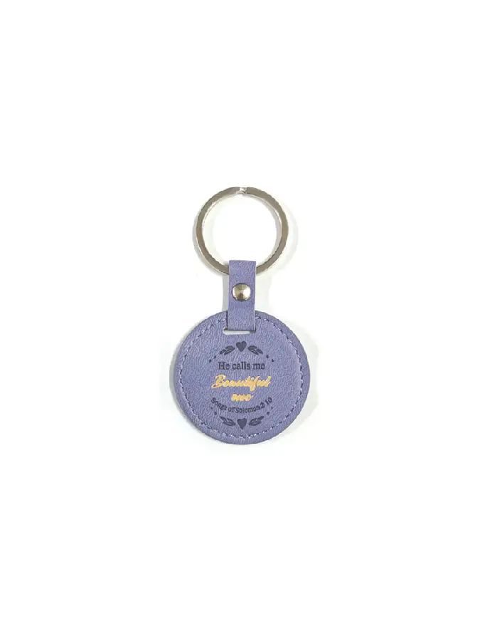 Luxleather keyring He calls me beautiful
