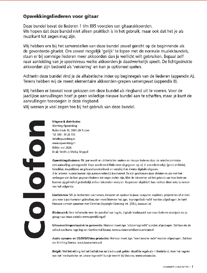 Opwekking groteletterb gitaarakk (1-895)