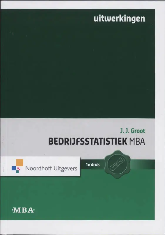 Bedrijfsstatistiek mba uitwerkingen
