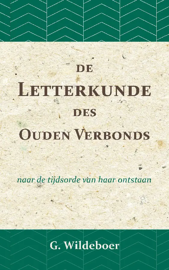 De letterkunde des Ouden Verbonds