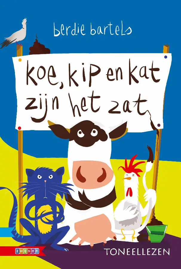 Koe kip en kat zijn het zat