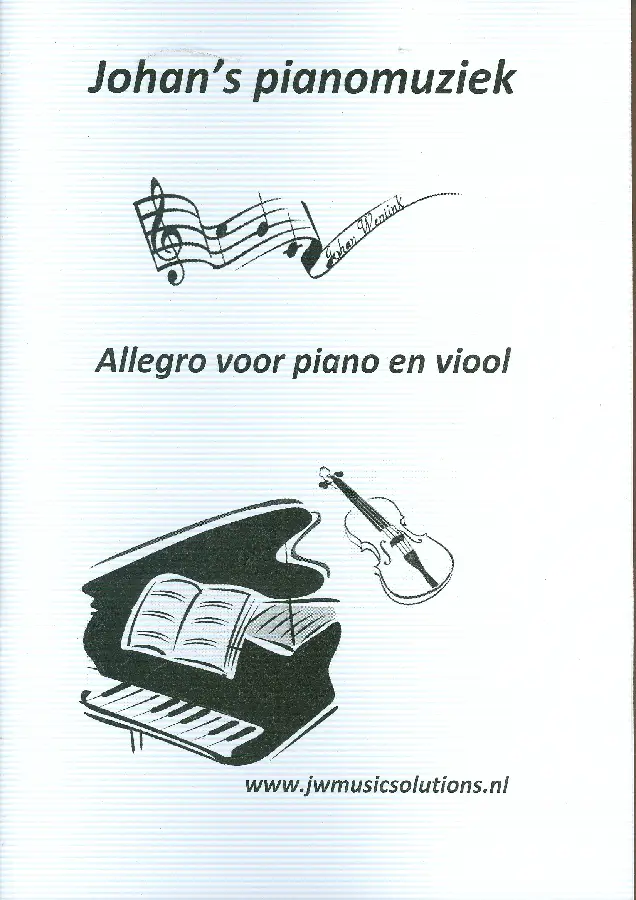 Pianomuziek Allegro voor piano en viool