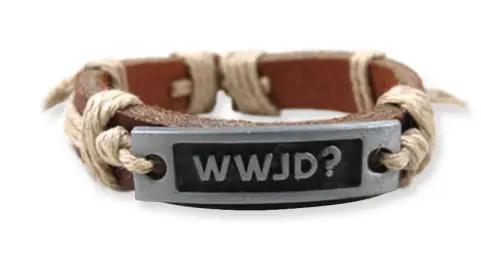 Leather Bracelet WWJD?