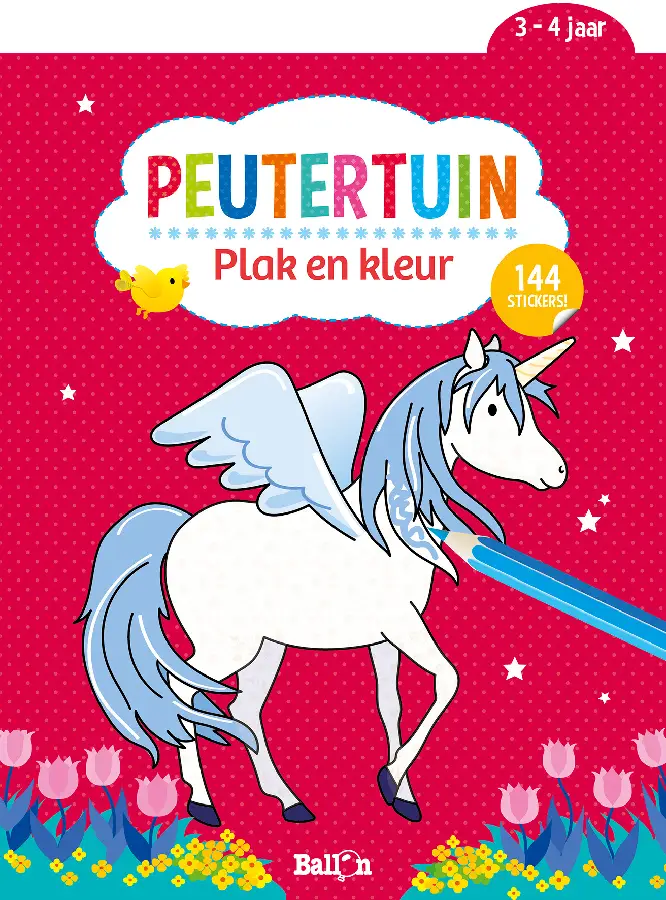 Plak en kleur rood 3-4 jaar