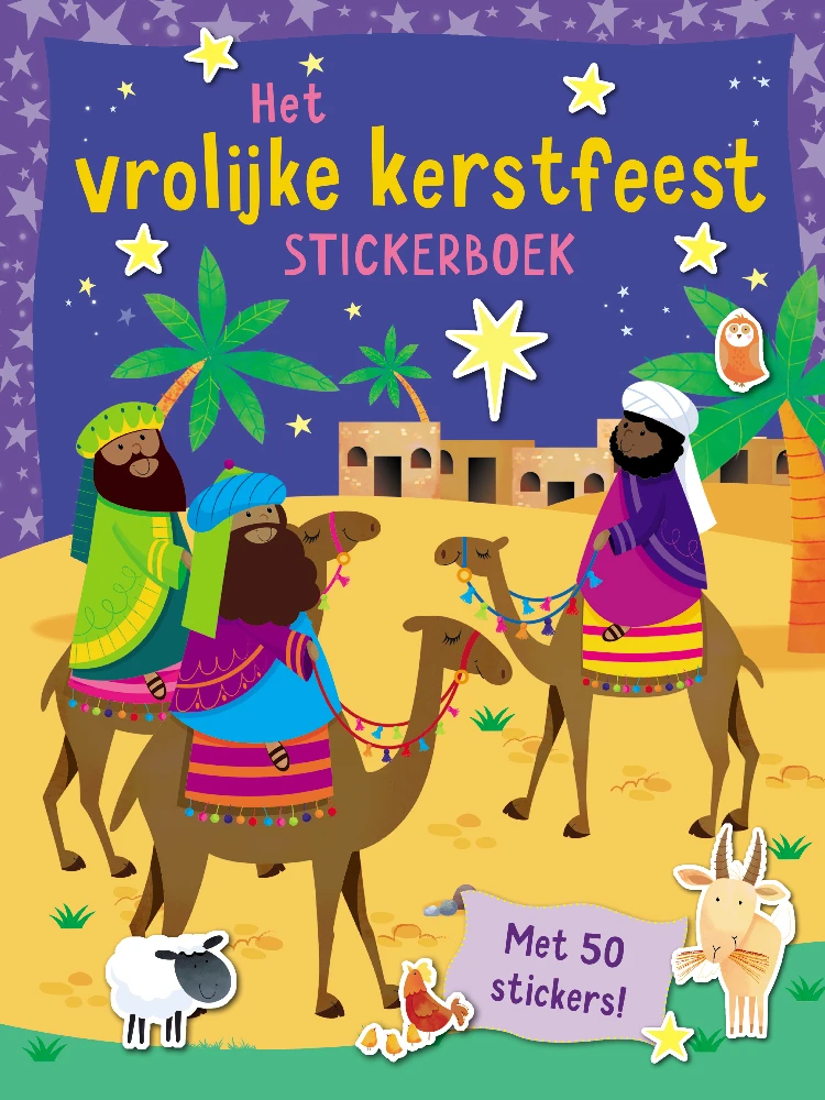 Vrolijke kerstfeest stickerboek