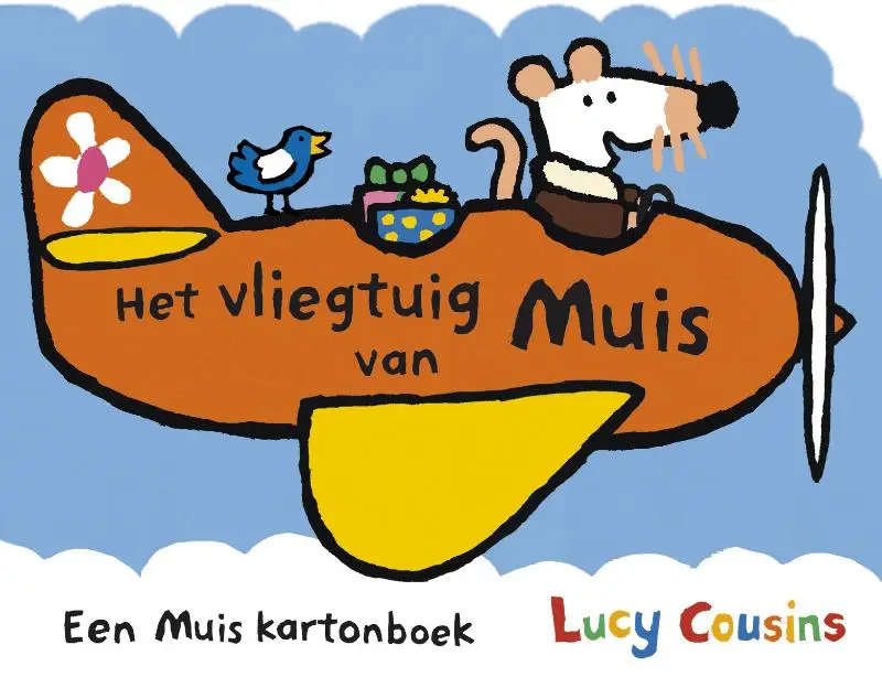 Vliegtuig van muis kartonboek