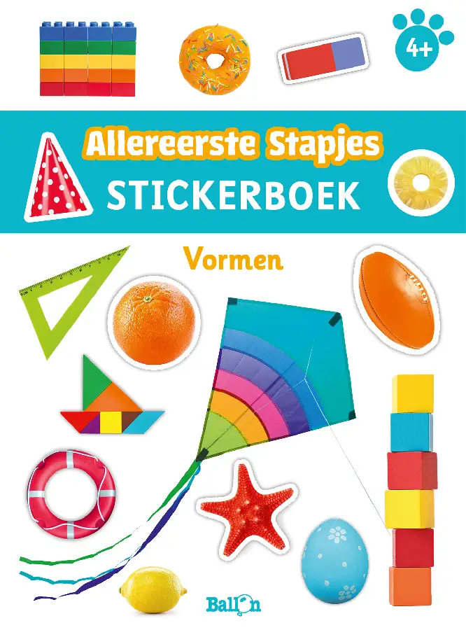 Stickerboek vormen 4+
