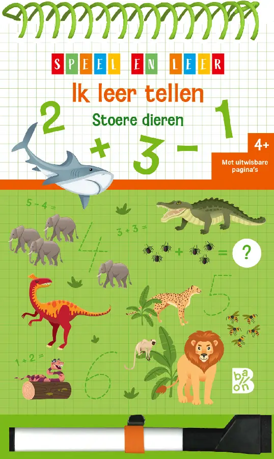 Ik leer tellen 1 stoere dieren