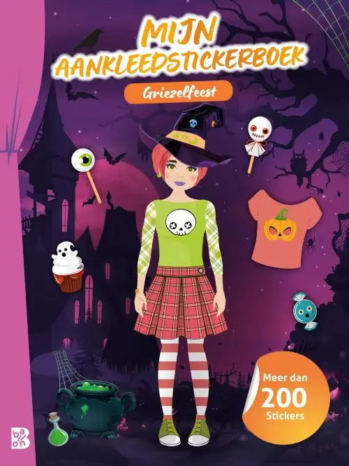 Mijn aankleedstickerboek: Griezelfeest