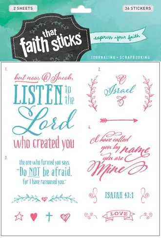 Stickers isaiah 43:1