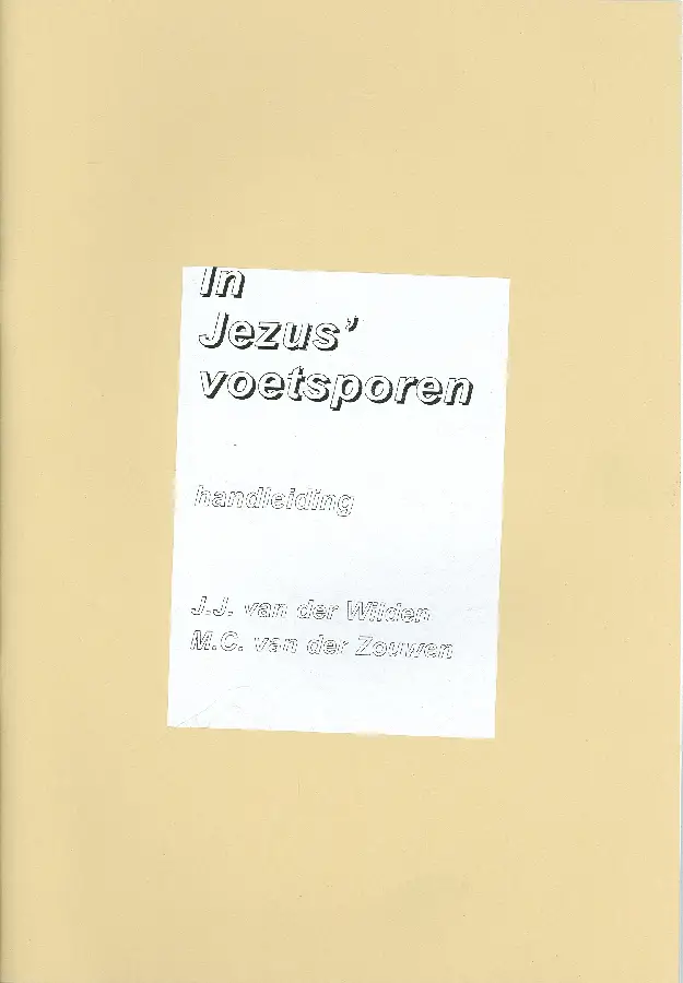 In Jezus voetsporen handl