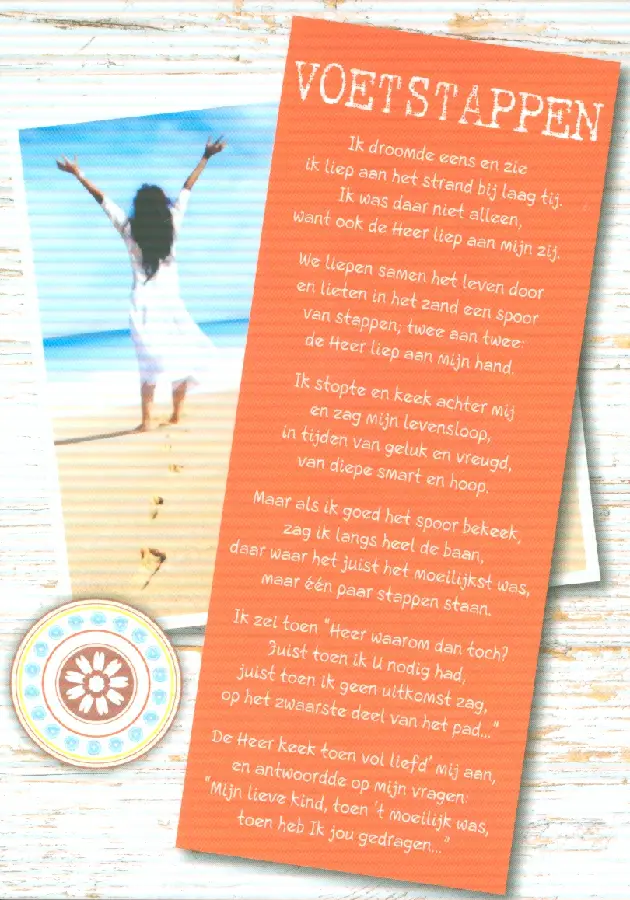 Schrijfblok A6 voetstappen