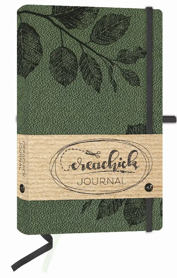 CreaChick journal legergroen