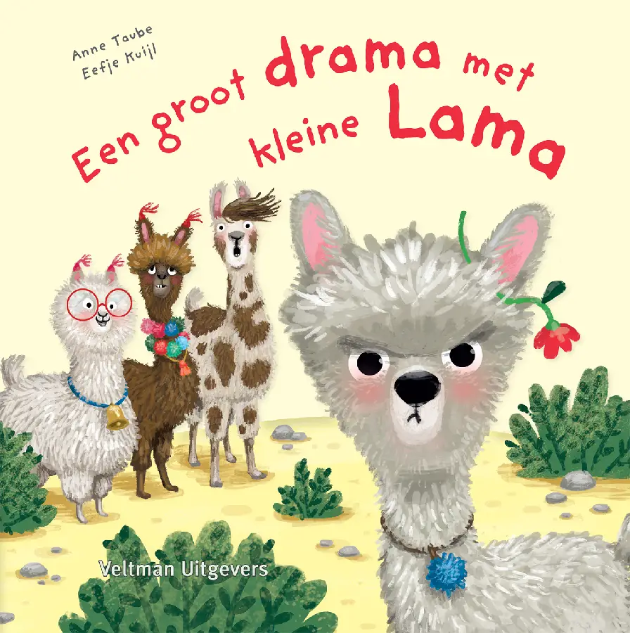 Groot drama met kleine lama kartonboek