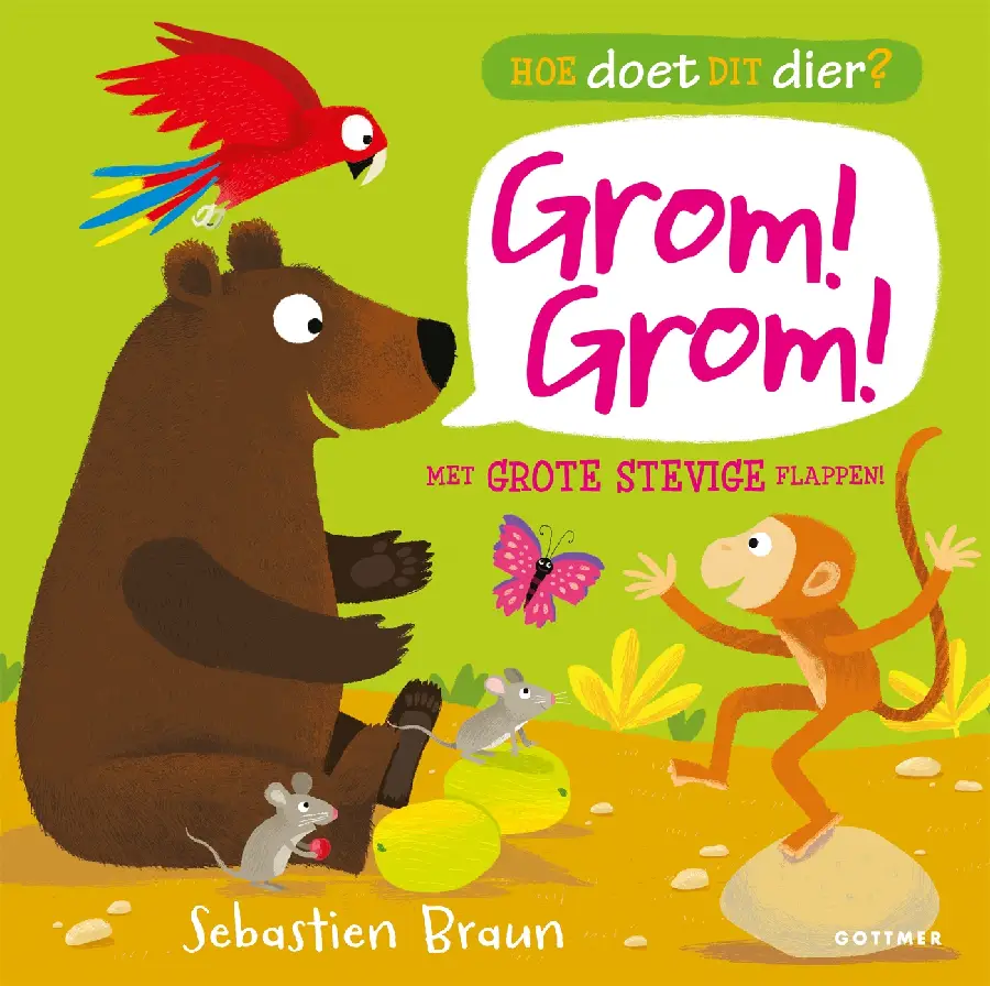 Hoe doet dit dier? grom! grom!