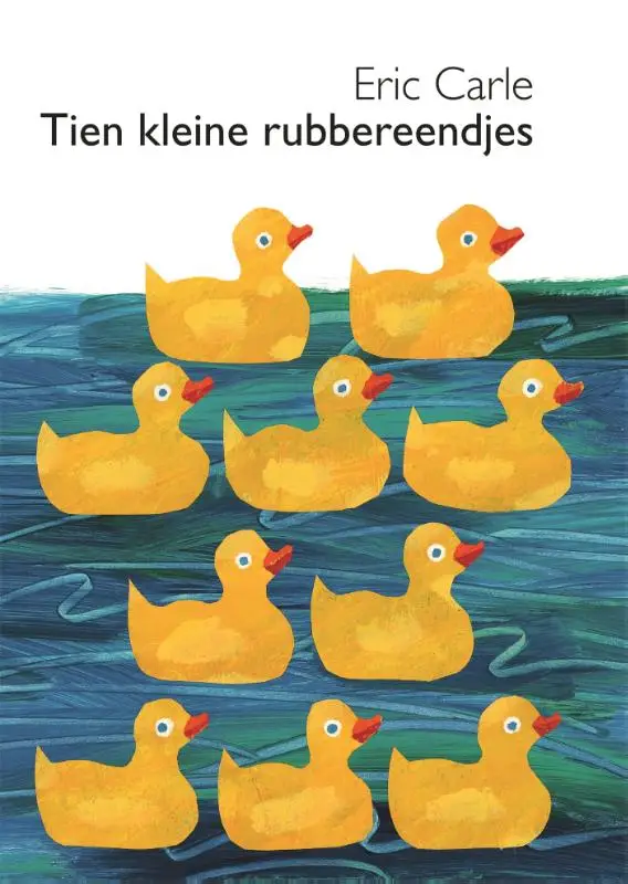 Tien kleine rubbereendjes kartonboekje