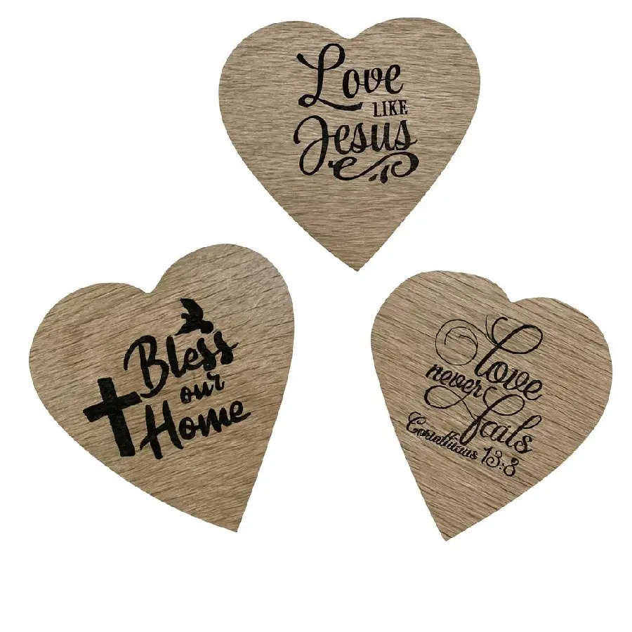 Koelkastmagneet hout assortie