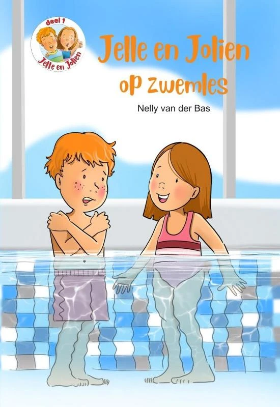 Jelle en jolien op zwemles